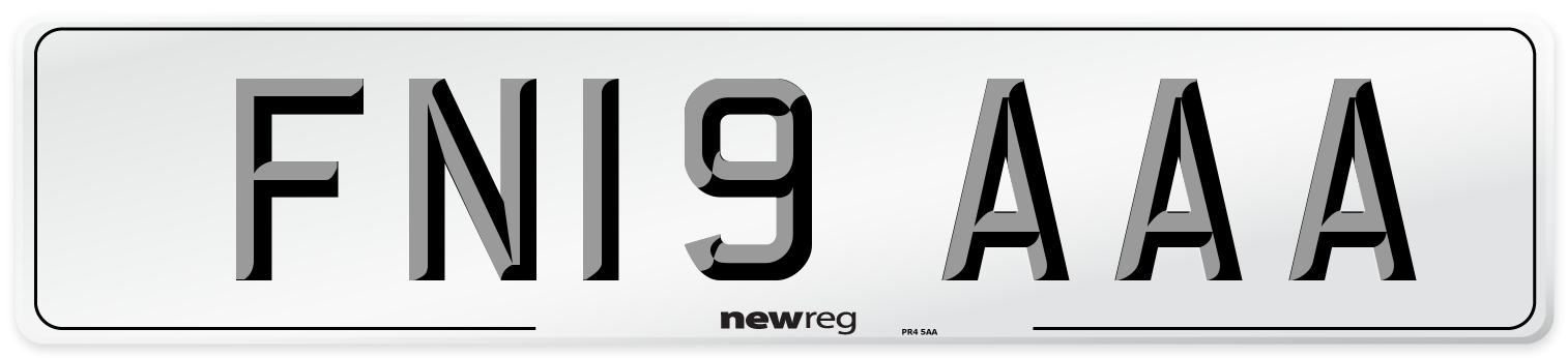 FN19 AAA Number Plate from New Reg